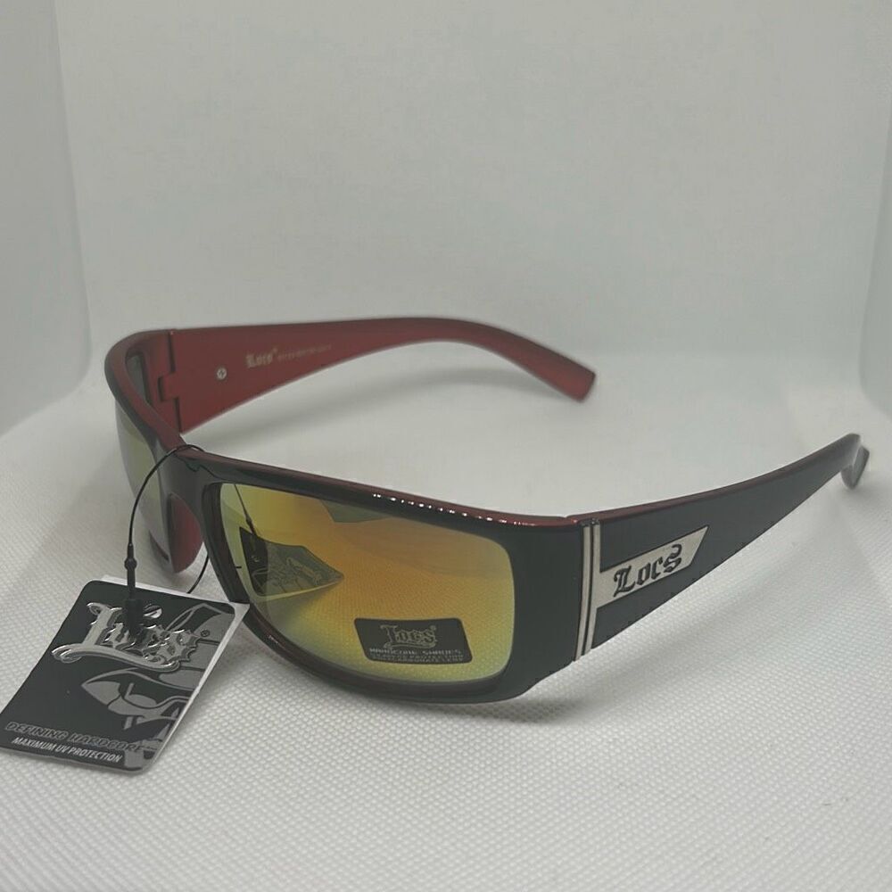 LOCS Mens hardcore Mirrored Sunglasses